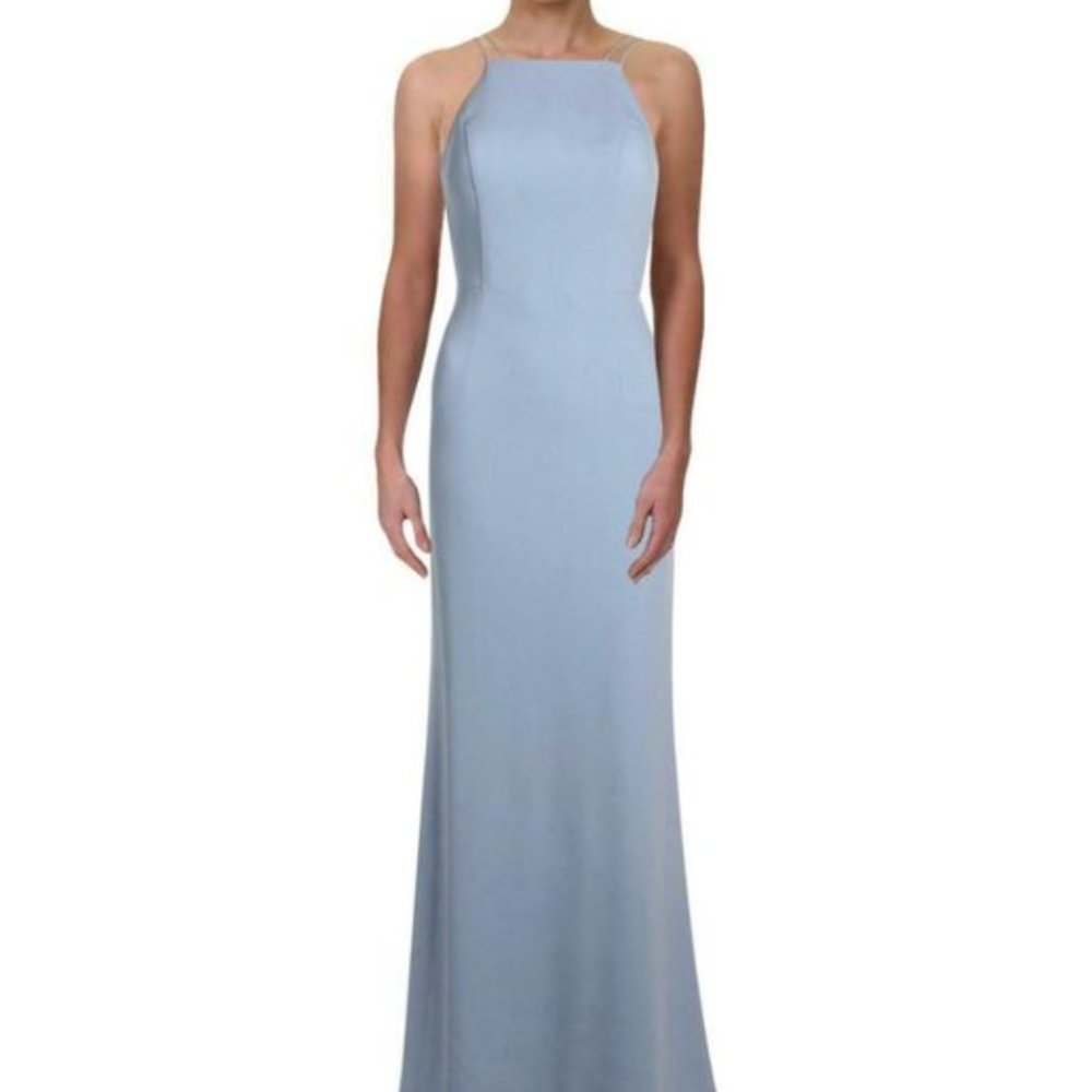 Aidan by Aidan Mattox Ruffle-Trimmed Gown